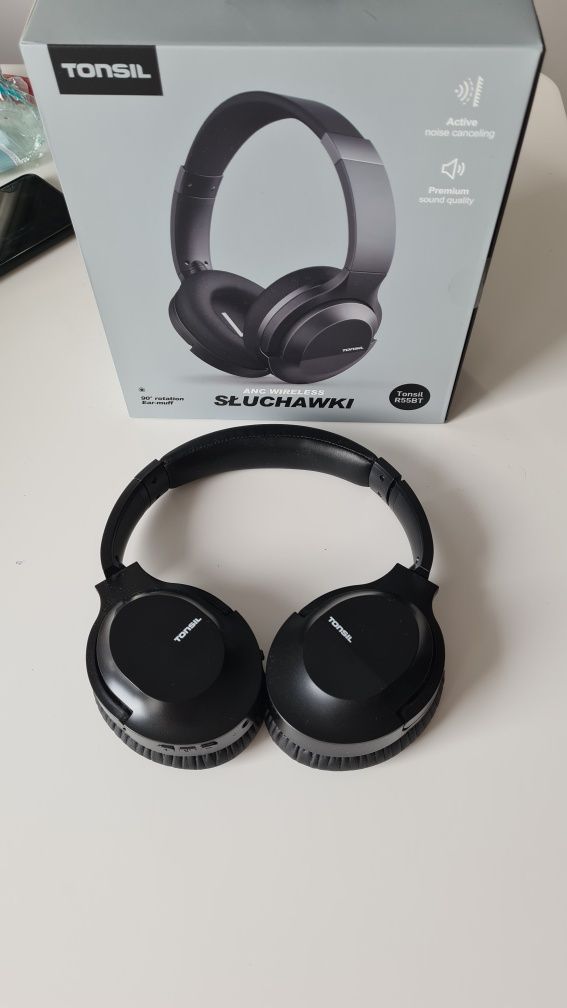 Słuchawki Tonsil R55BT nauszne, bezprzewodowe, noise canceling