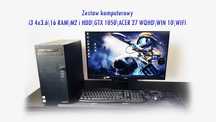 Zestaw i3 4x3.6\16 RAM\M2 i HDD\GTX 1050\ACER 27 WQHD\WIN 11\WIFI
