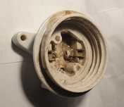 Porcelanowa oprawa lampy sufitowej