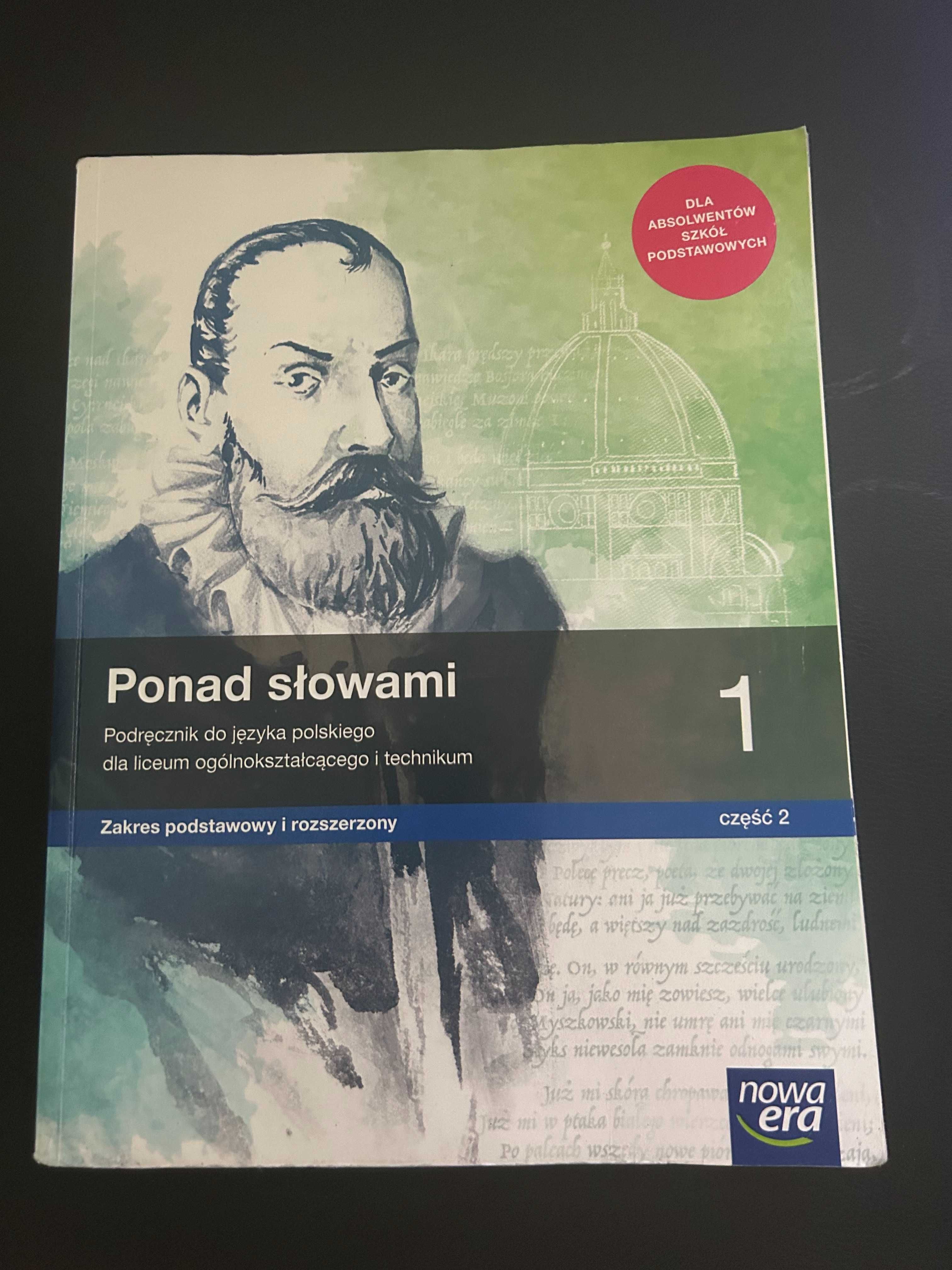 Ponad słowami 1 część 2 zakres podstawowy i rozszerzony.
