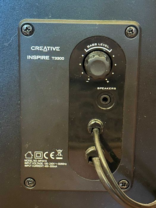 Creative Inspire T3300 zestaw głośników 2.1, sprawne, mało używane