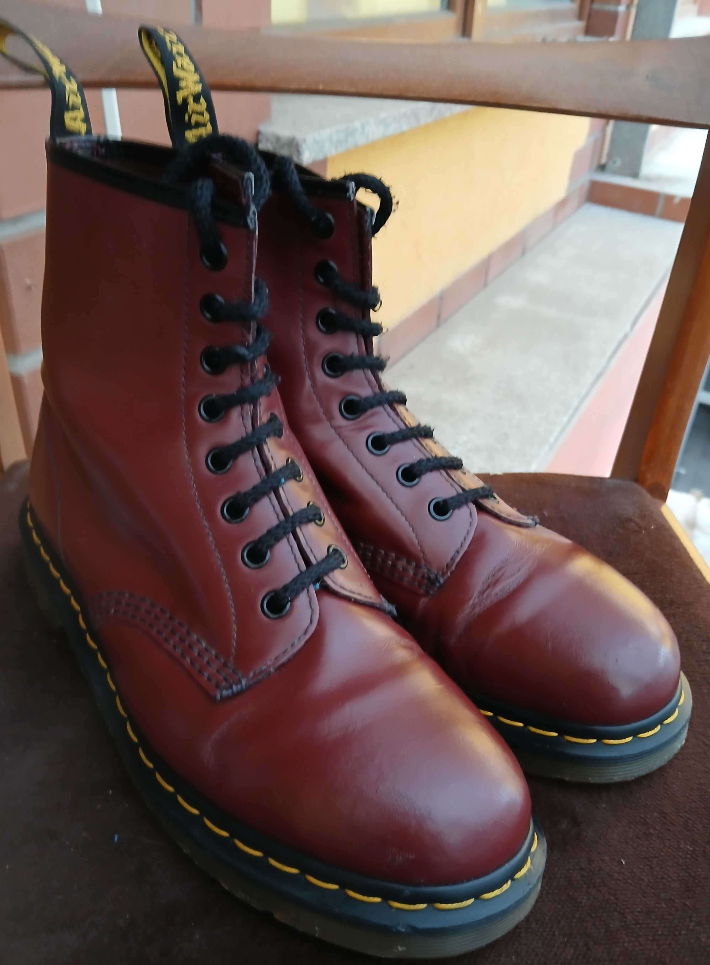 Dr Martens 1460, cherry red, oxblood, rozmiar 8