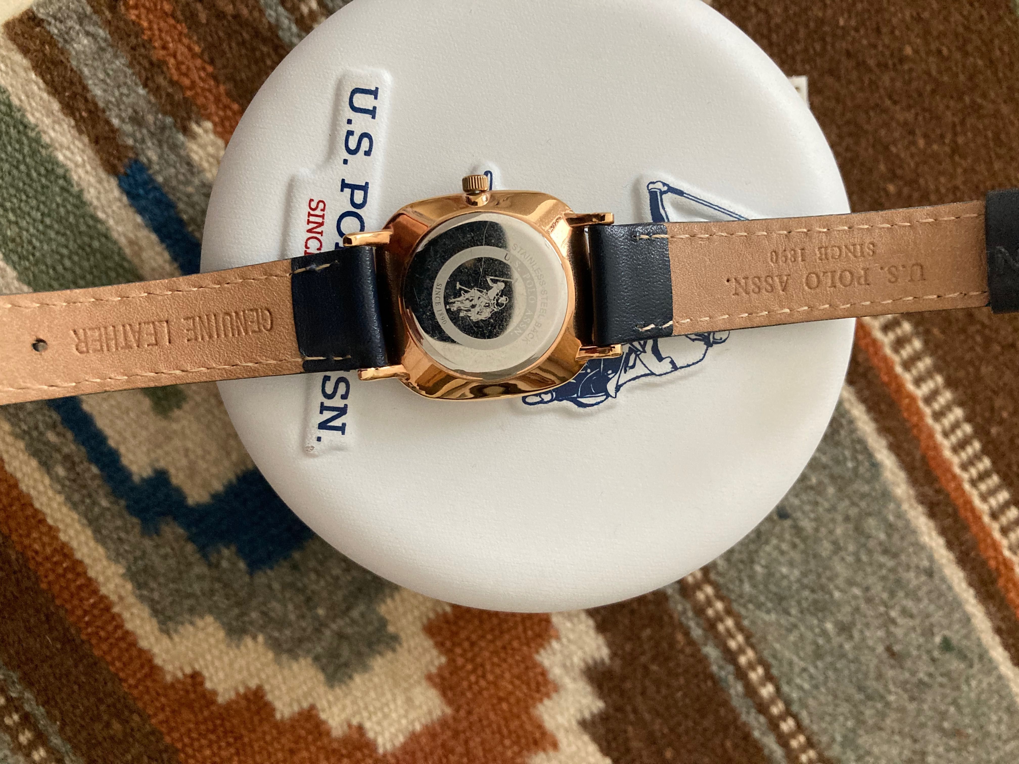 Zegarek damski Polo Assn. na skórzanym pasku