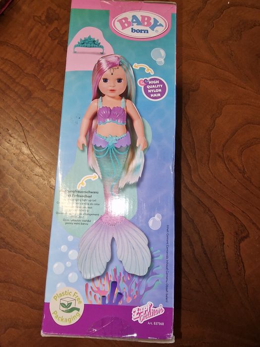 Boneca BABY BORN Sereia 43cm - NOVO (Caixa Danificada)