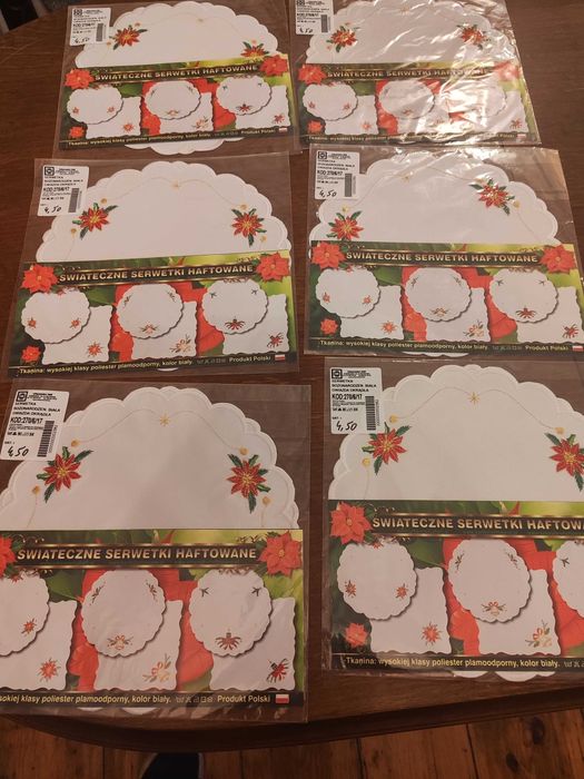 Świąteczne #haftowane kartki#biezniki#serwetki#haftowany recznik#