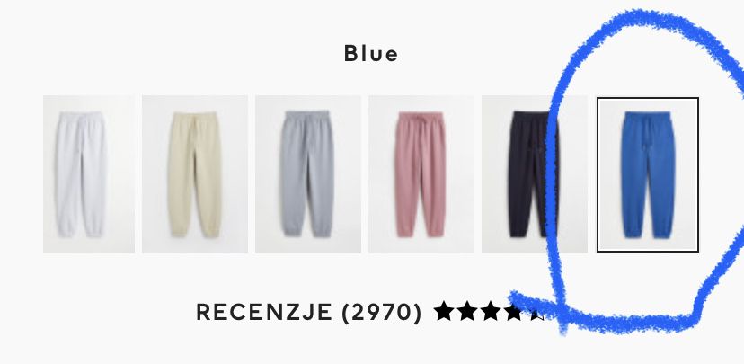 Джогерси сині H&M  / штани спортивні S