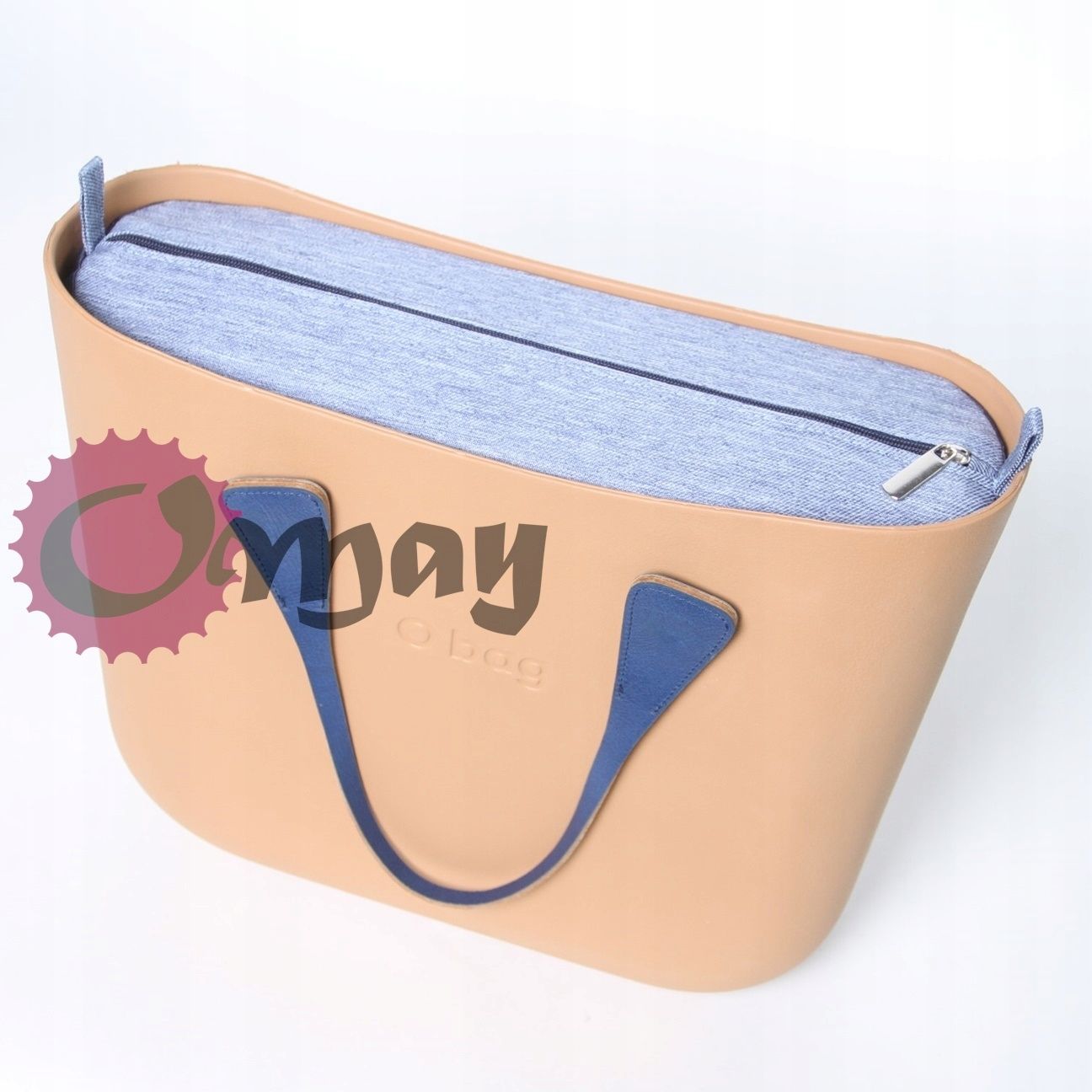 Granatowy organizer OBAG STANDARD jeans niebieski 2 kieszenie OMAY