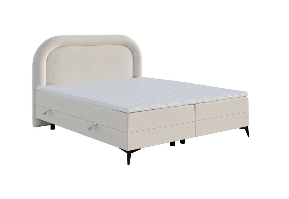 Łóżko kontynentalne MELA LAVERTO podnoszone 140x200