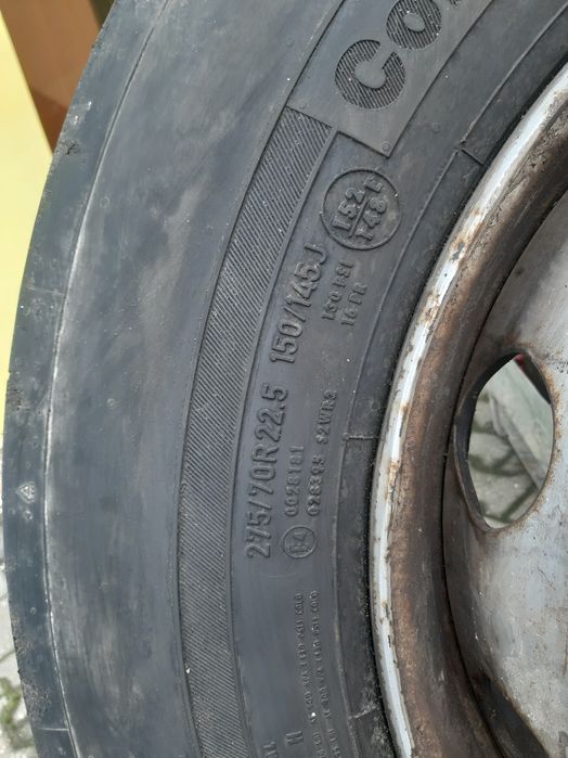 Opony Felgi Koła Ciężarowe 275/70 R22.5 150/145J Continental