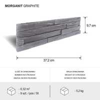 Kamień dekoracyjny - Morganit Graphite