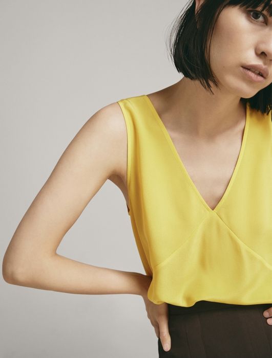 Шовкова блуза Massimo Dutti