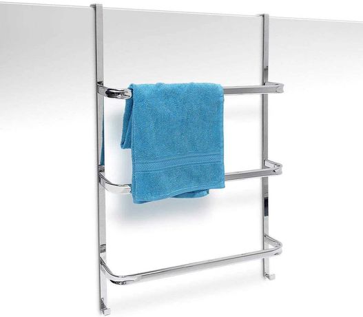 OUTLET - wieszak na ręczniki łazienkowy na drzwi kabinę