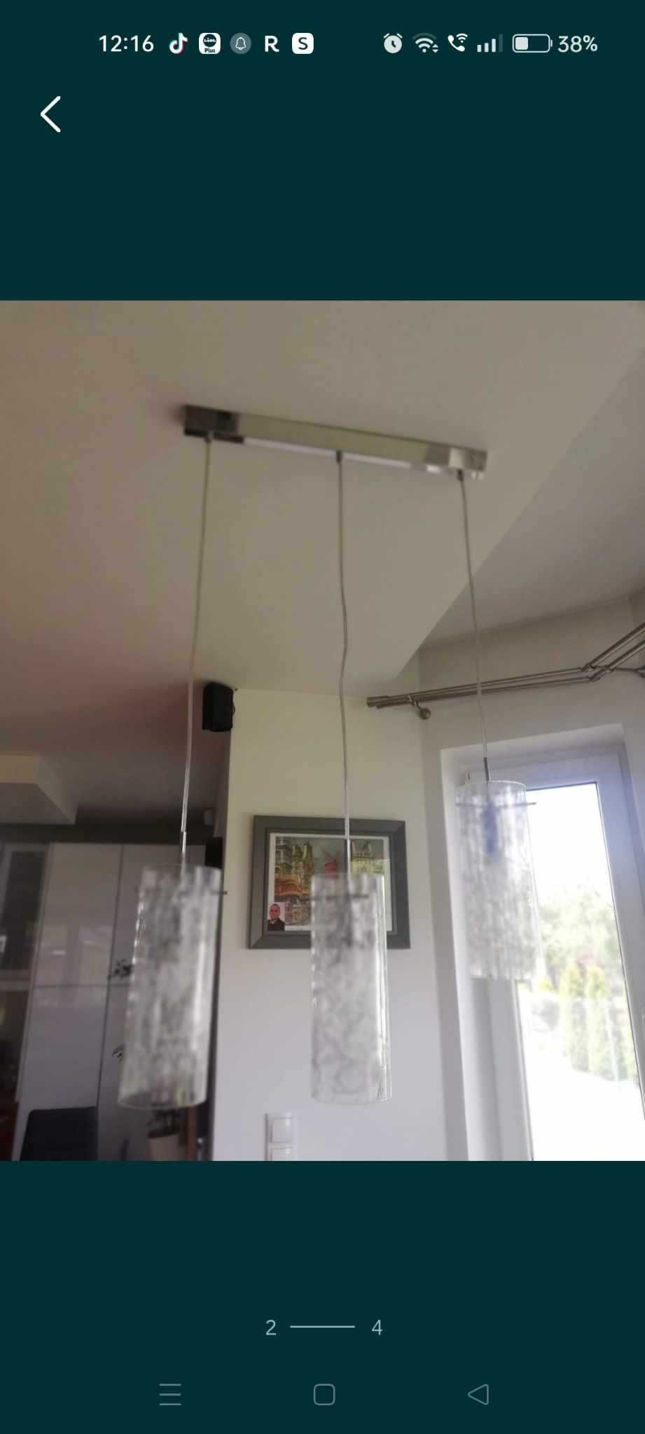 Lampa wisząca do jadalni salonu