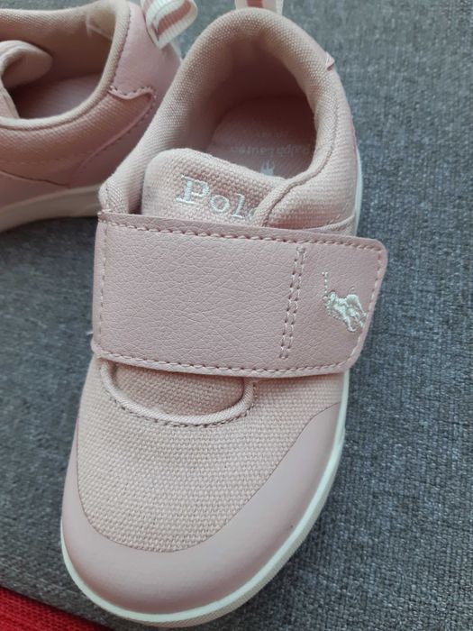 Nowe Polo Ralph Lauren buty r. 24 na rzep, różowe