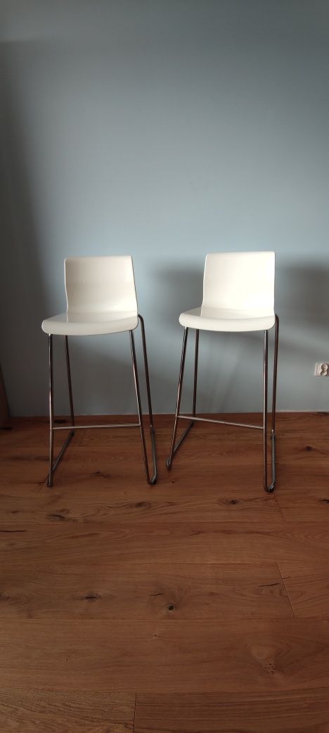 Dwa hokery wysokie krzesła Ikea 75 cm