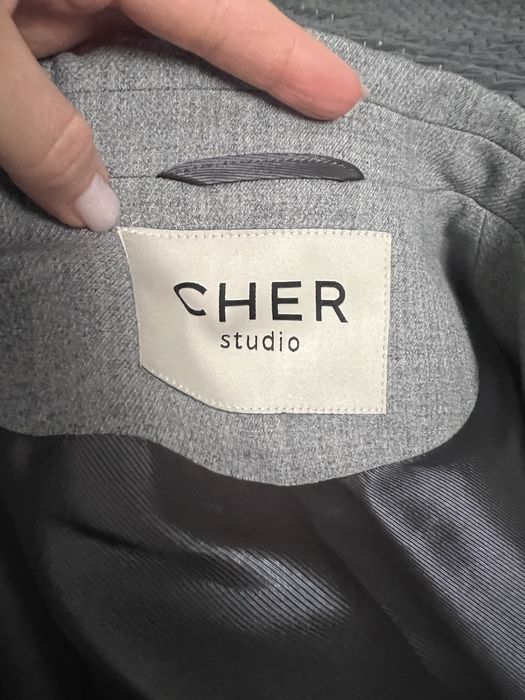 Пиджак серого цвета оверсайз Cher 17