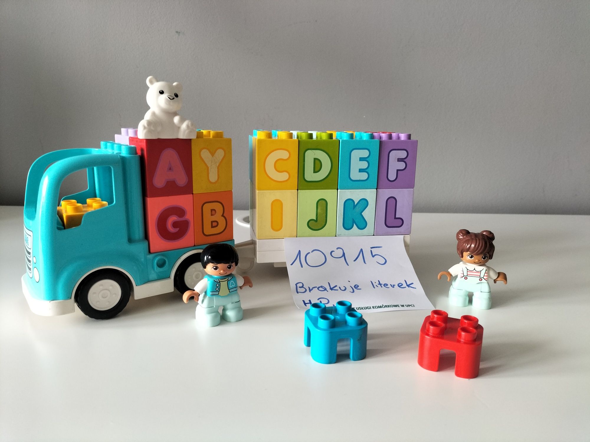 LEGO Duplo 10915 Cieżarówka z alfabetem