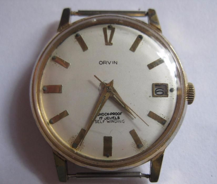 Zegarek Orvin automat lata 70 sr 34 mm