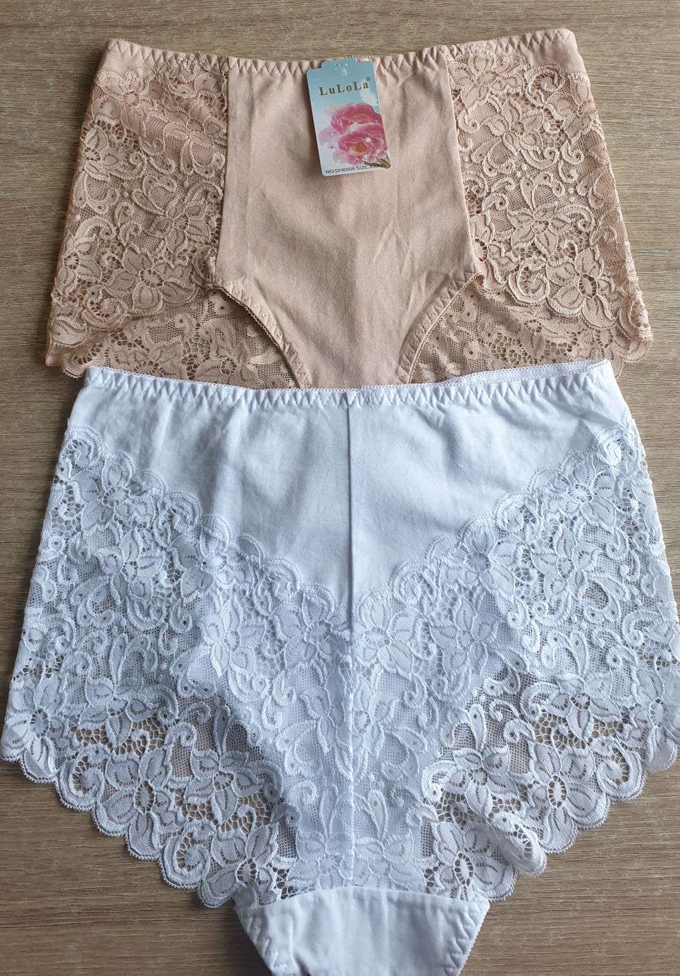 2×Damskie majtki figi z wysokim stanem 4XL