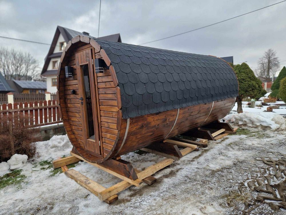 Sauna Ogrodowa Świerkowa Gotowa do użytku Transport