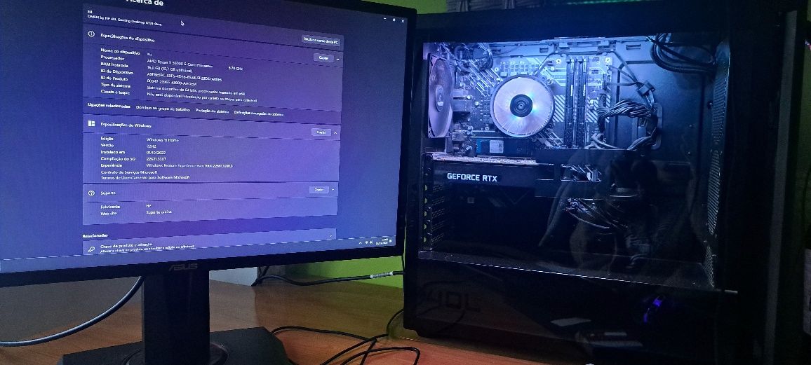 PC desktop + Monitor / Conjunto 990€