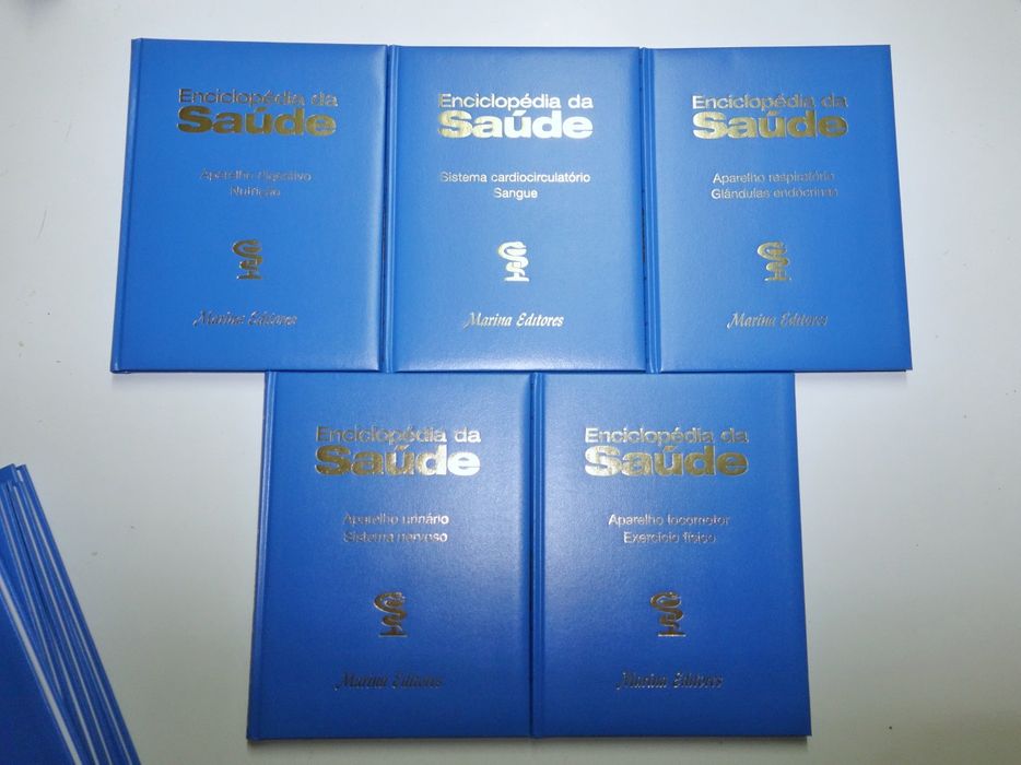 Enciclopédia da Saúde, 10 volumes e atlas de anatomia - NOVO