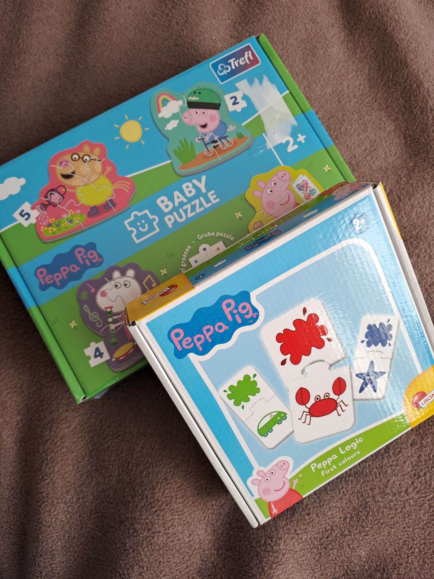 Świnka Peppa logic Lisciani gra logiczna Trefl Baby Puzzle nowe 2+