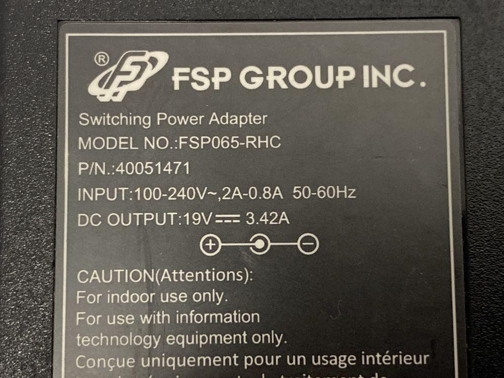Блок живлення 65W 19V 3.42A для ноутбуків Acer / HP