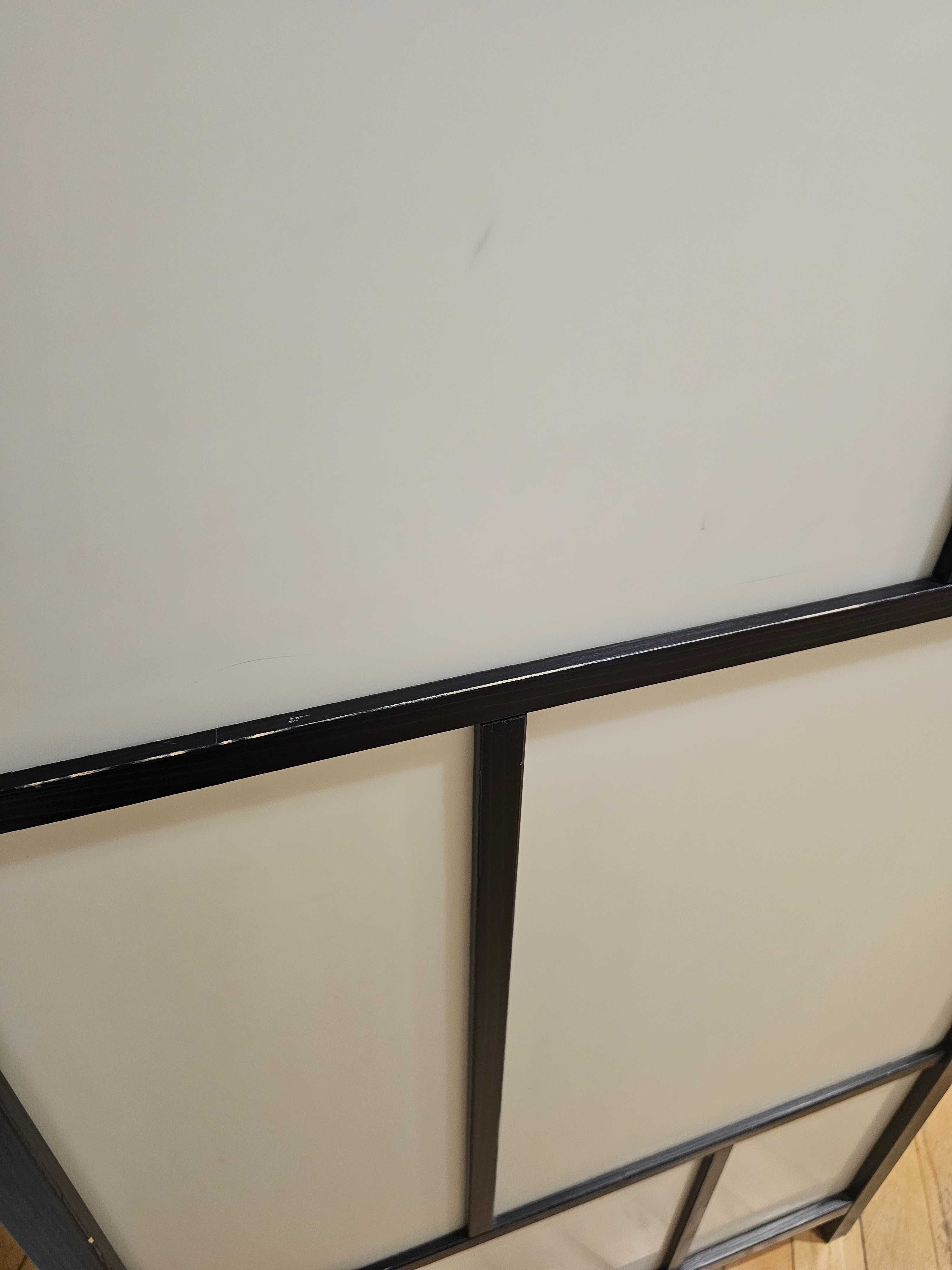 Ścianka działowa IKEA RISÖR – biało-czarna, 216x185 cm