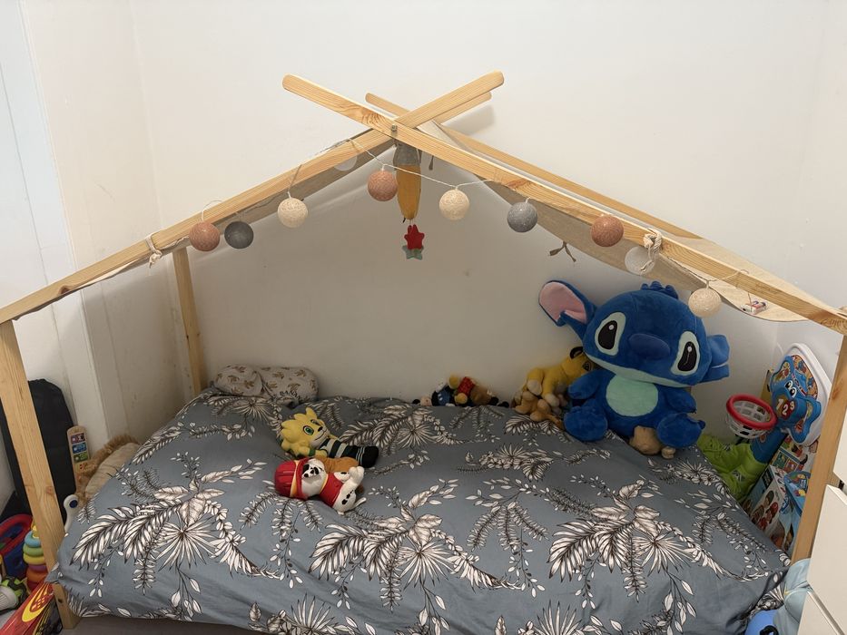 Cama cabana montessori ilan c/colchão