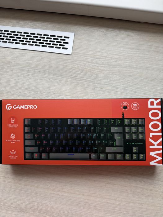 Клавіатура GamePro MK100R Red Switch TKL LED