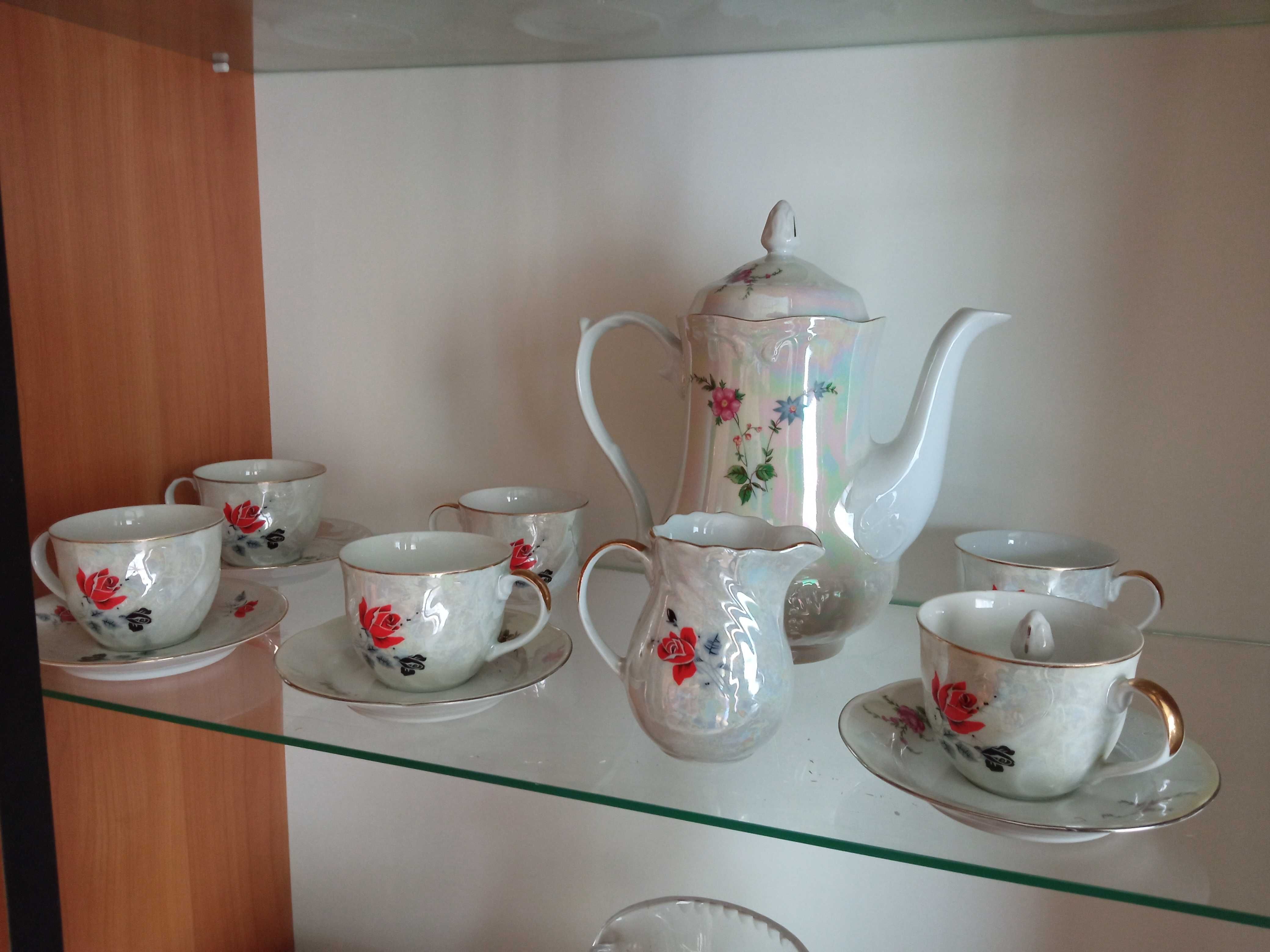2 x zestaw porcelany / zestaw kawowy pozłacany Wawel