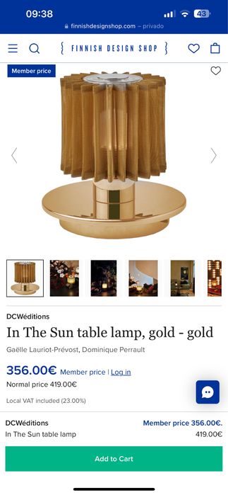 Vendo conjunto de candeiros da marca dcw editions paris in the sun