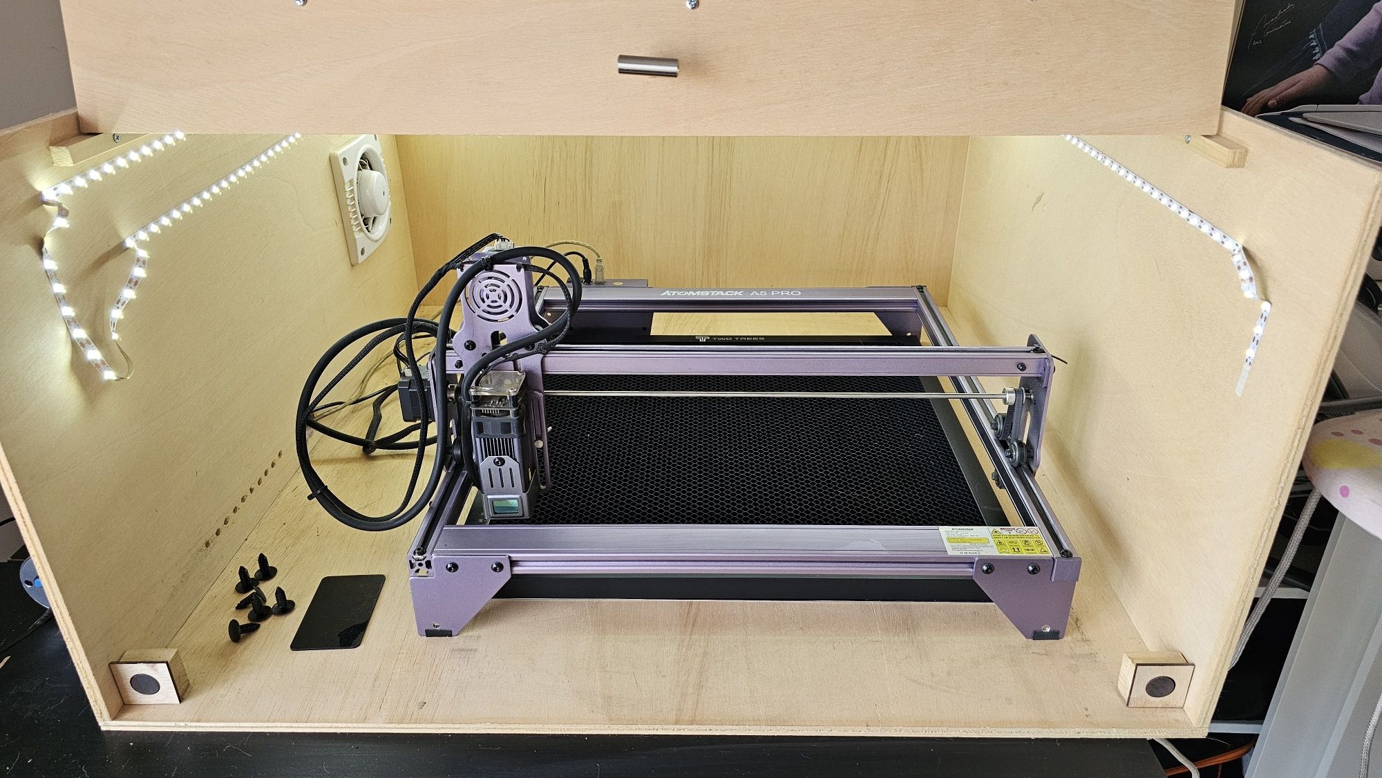 Máquina de Corte e Gravação Laser Atomstack A5 Pro + Extras