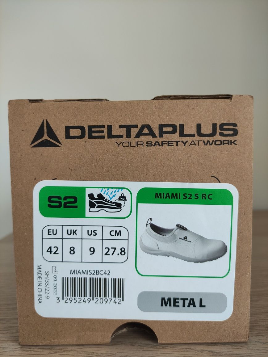 Białe buty Deltaplus Miami S2 SRC rozm. 42