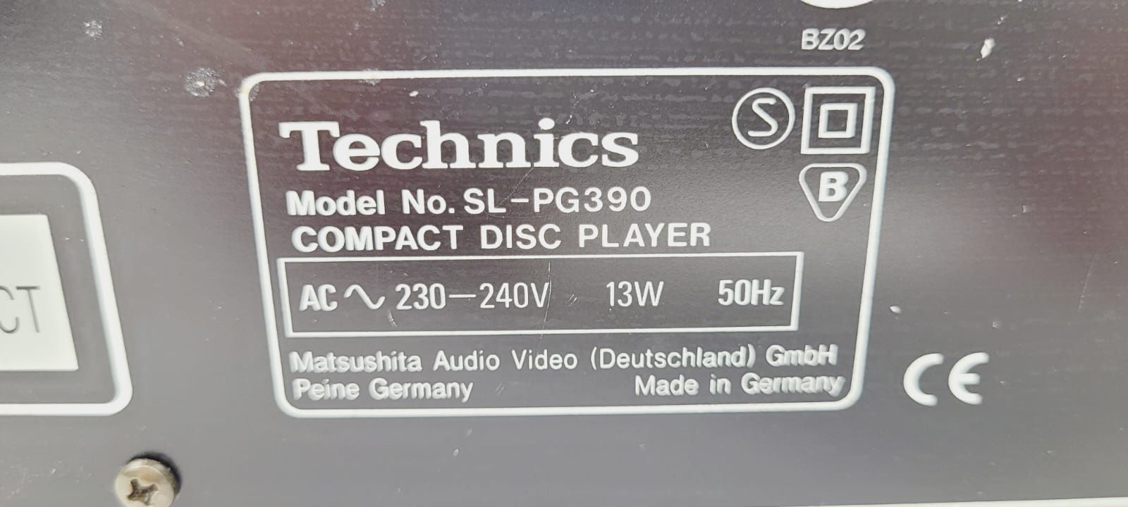 Technics SL PG 390 ODTWARZACZ PŁYT CD segment do wieży DISC PLAYER