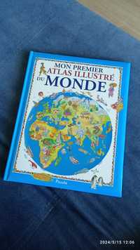 Ilustrowany atlas świata dla dzieci po francusku