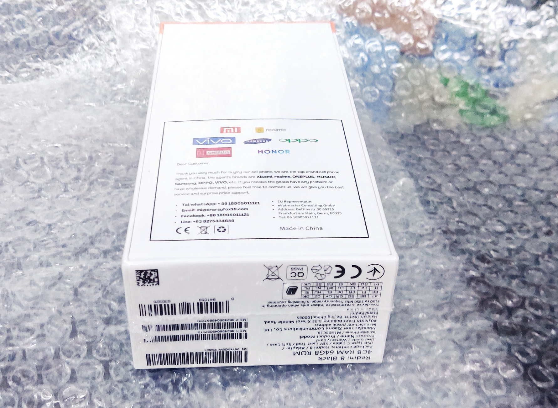 Смартфон Xiaomi Redmi 8 4/64Gb черный CDMA новый