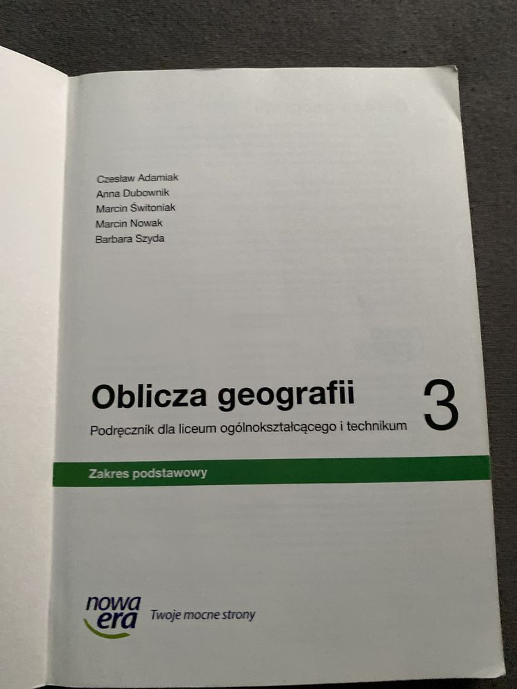 Podręcznik oblicza geografi 3