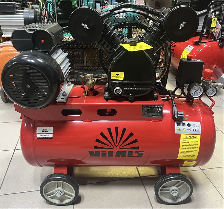 Компресор Vitals GK50.j65v2-8a/8атм 50л за 1.5хвил/Мідь/Гарантія 3роки