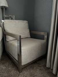 Fotel Almi Decor - chrom/beż