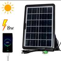 Портативна солнечная батарея 5V для телефона 8W CL-680 Solar сонячна