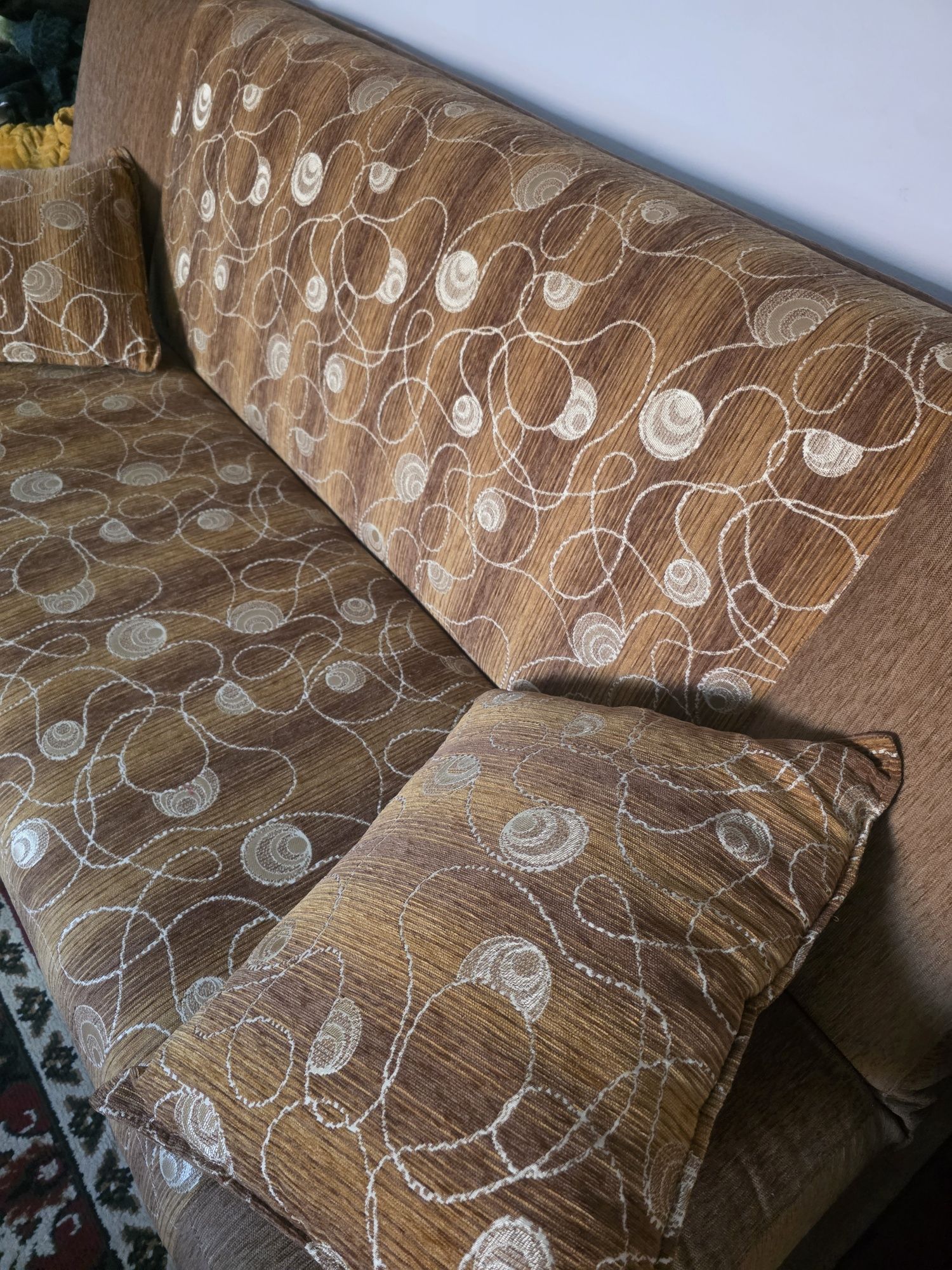 Sofa wersalka kanapa rozkładana dwa bujane fotele