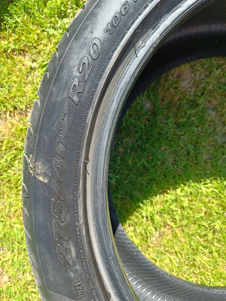 opony Pirelli P zero 2021 rok 275/40/r20