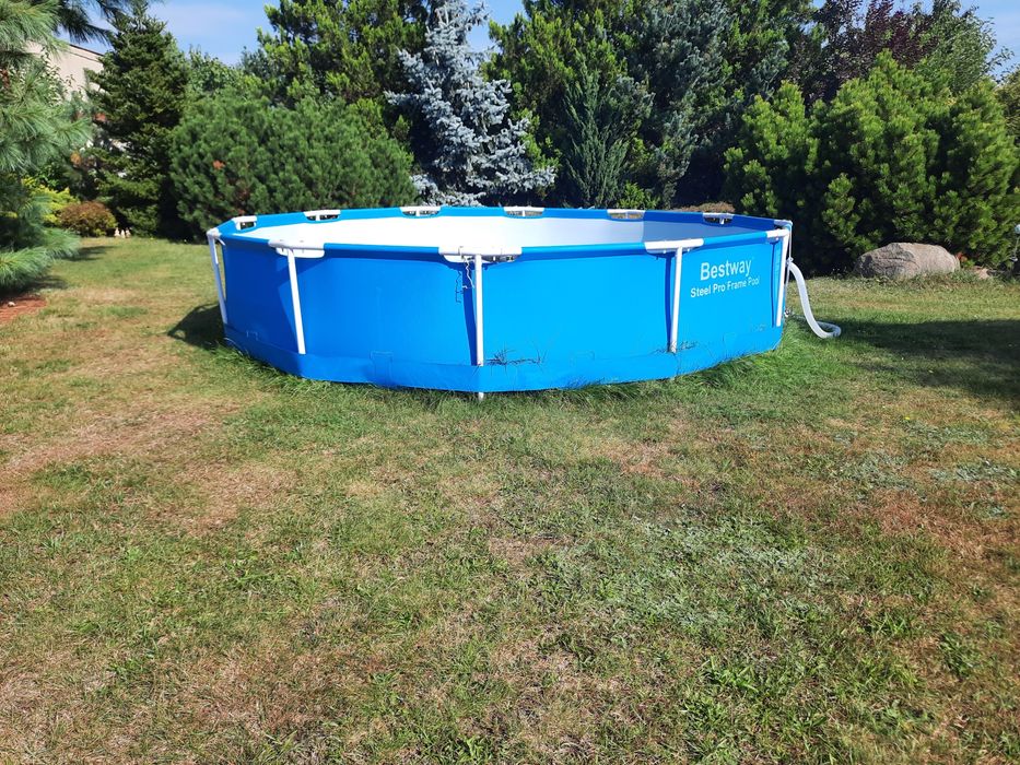 Basen m-ki Bestway 3.66x76 wraz pompą, pokrywą, i 2x nowe filtry