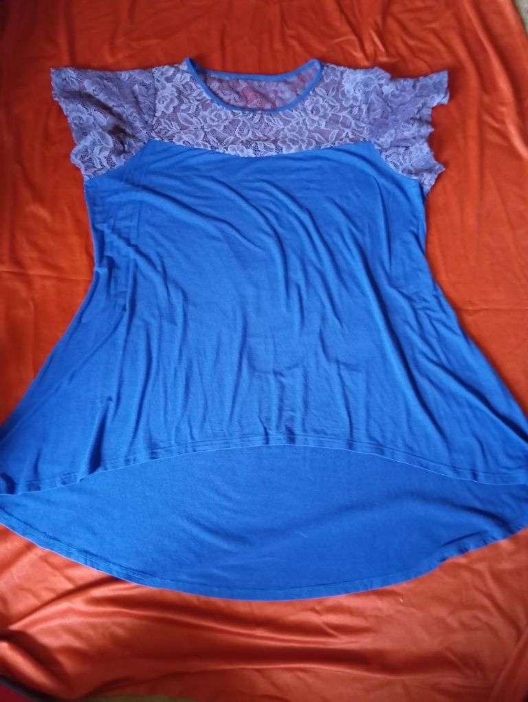 Tunika 2xl-3xl, kolor kobaltowy