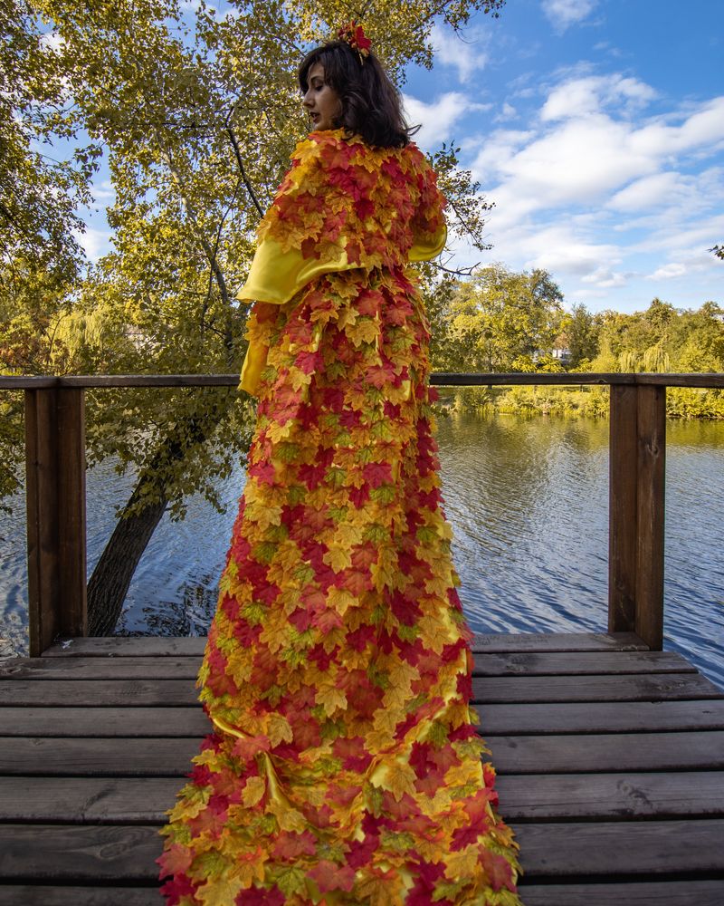 Платье Осень Костюм для фотосессии праздника детский утренник