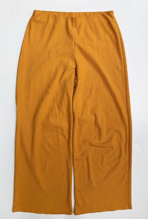 Spodnie M 38 Gina Tricot Musztardowe Proste Nogawki