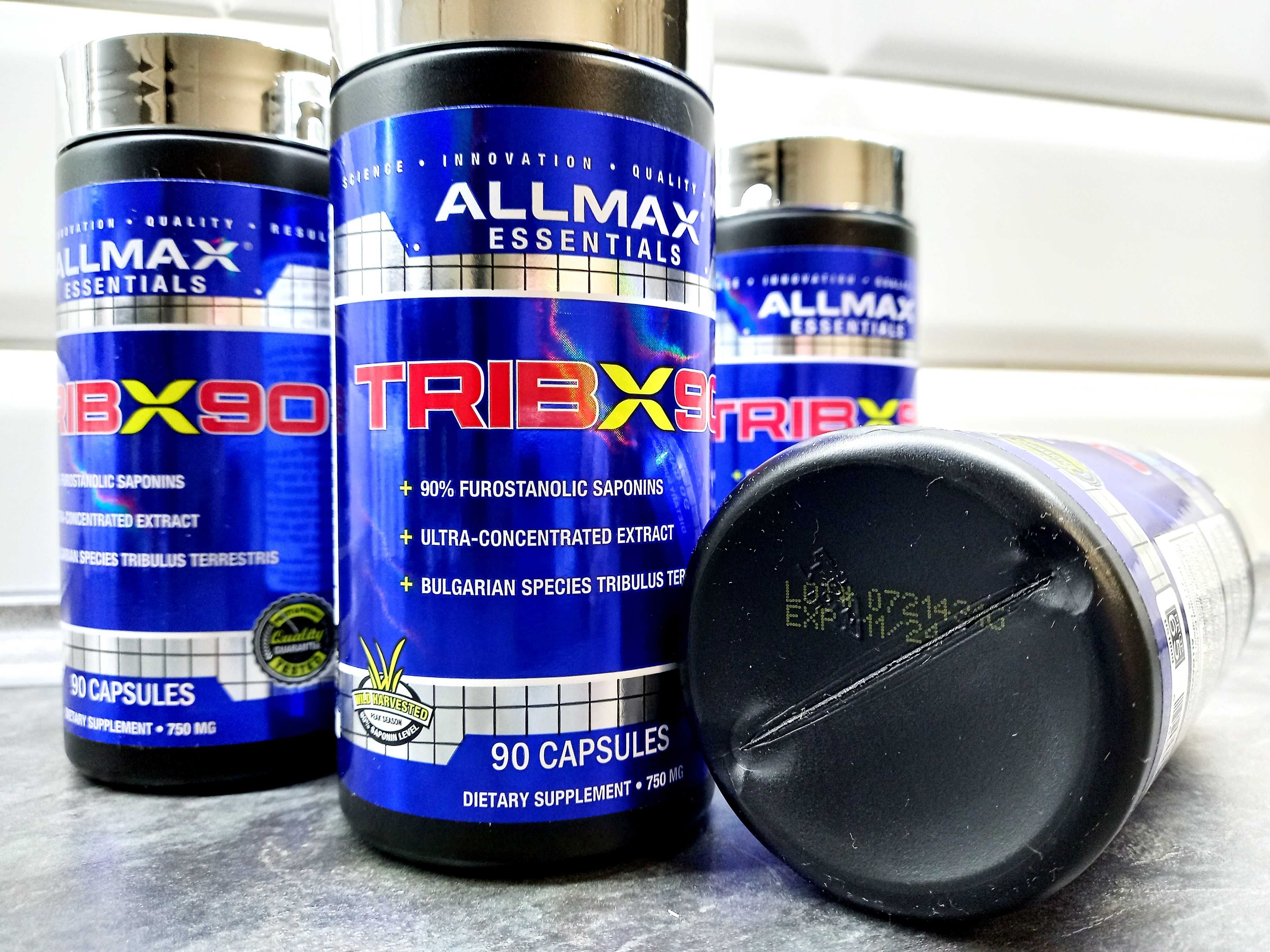 -30% AllMax, TribX90 (90 капс), трибулус 90%, бустер тестостерона