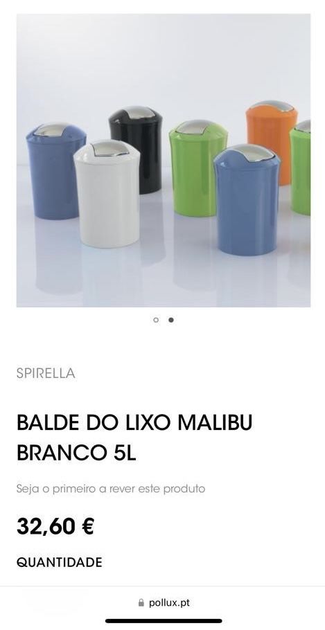 Balde de Lixo WC SPIRELLA Pollux